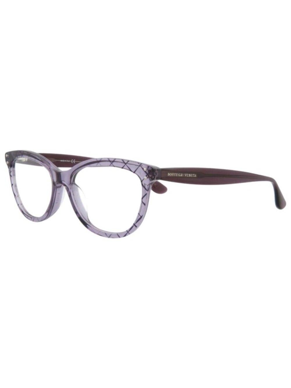 New Bottega Veneta Women's Eyeglasses Cat Eye Acetate Frame Fuchsia Violet